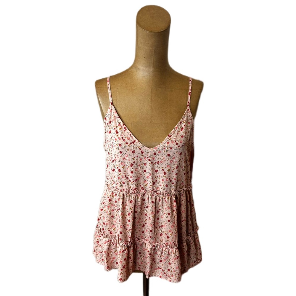 NWT! Sienna Sky Pink Floral Print Tank Top Size Small